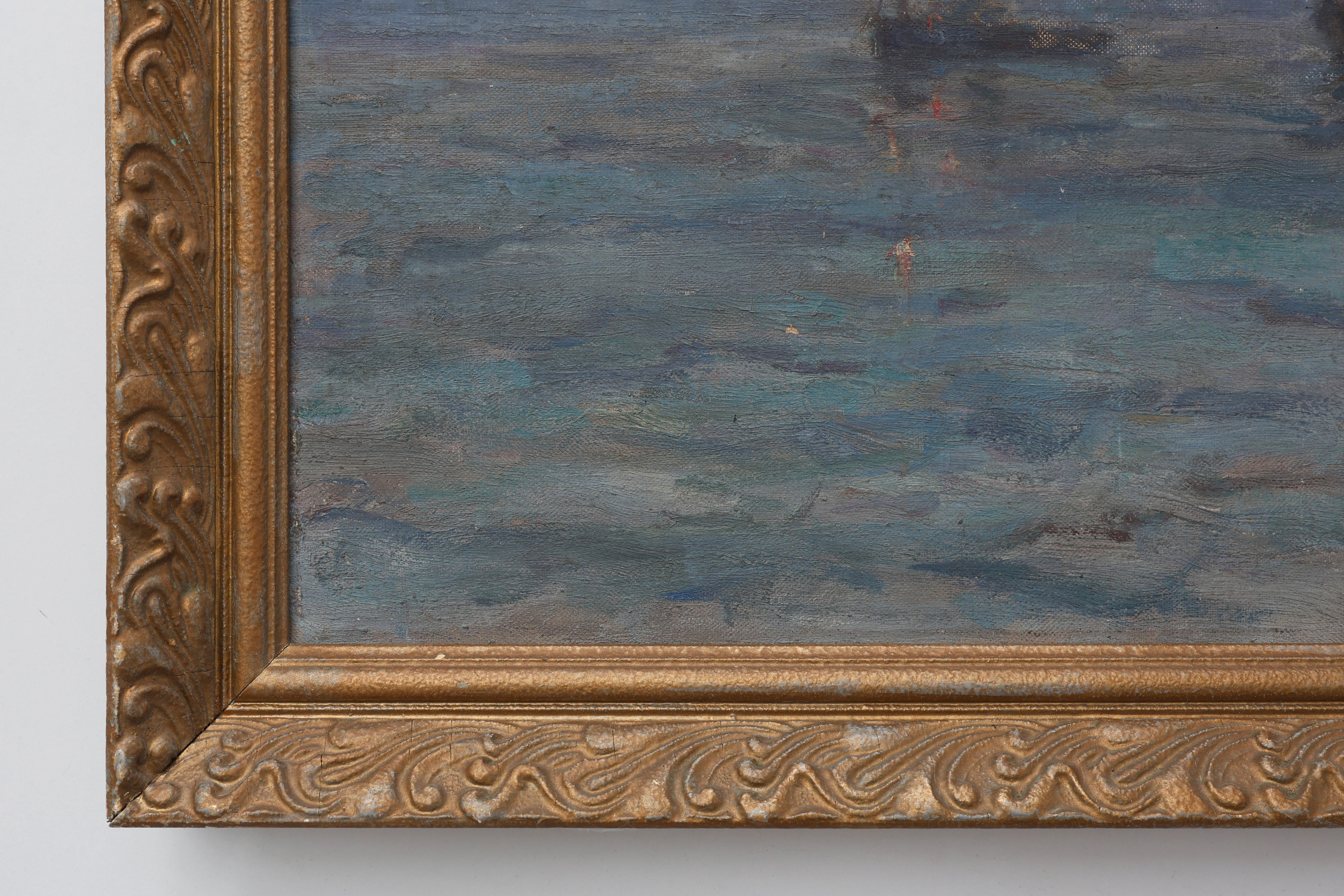 Marine seascape with sailing ships - Herman Van den Berghe, ca. 1900-1920thumbnail